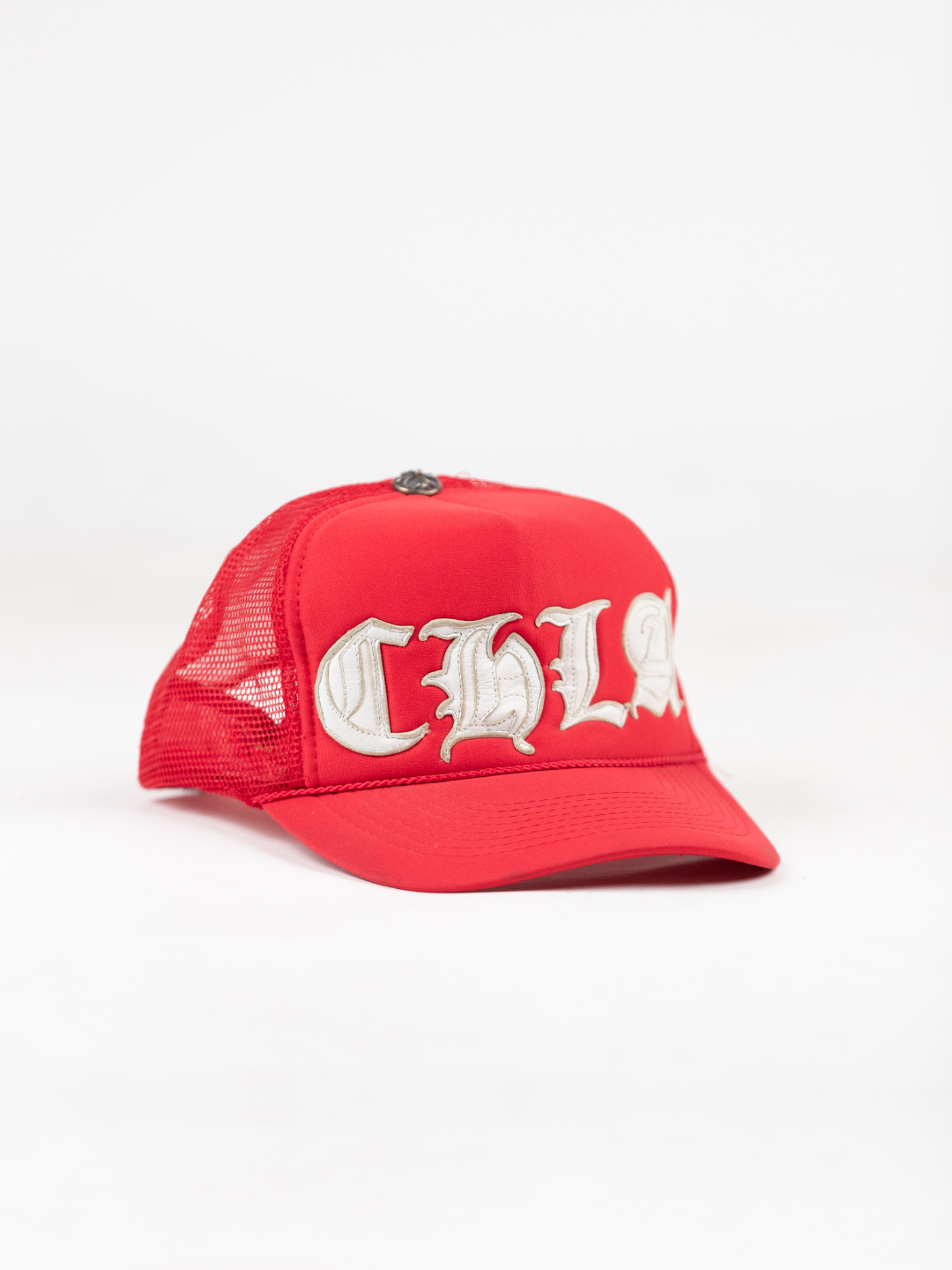 'CH LA' Red Trucker Cap